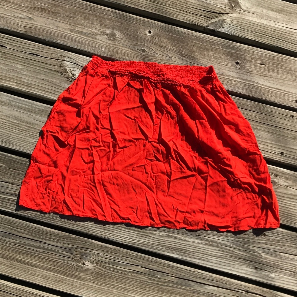 NWOT Scarlet Orange Mini Skirt